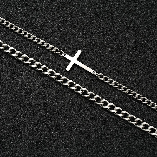 Stainless Steel Cuban Cross Set, by faithh