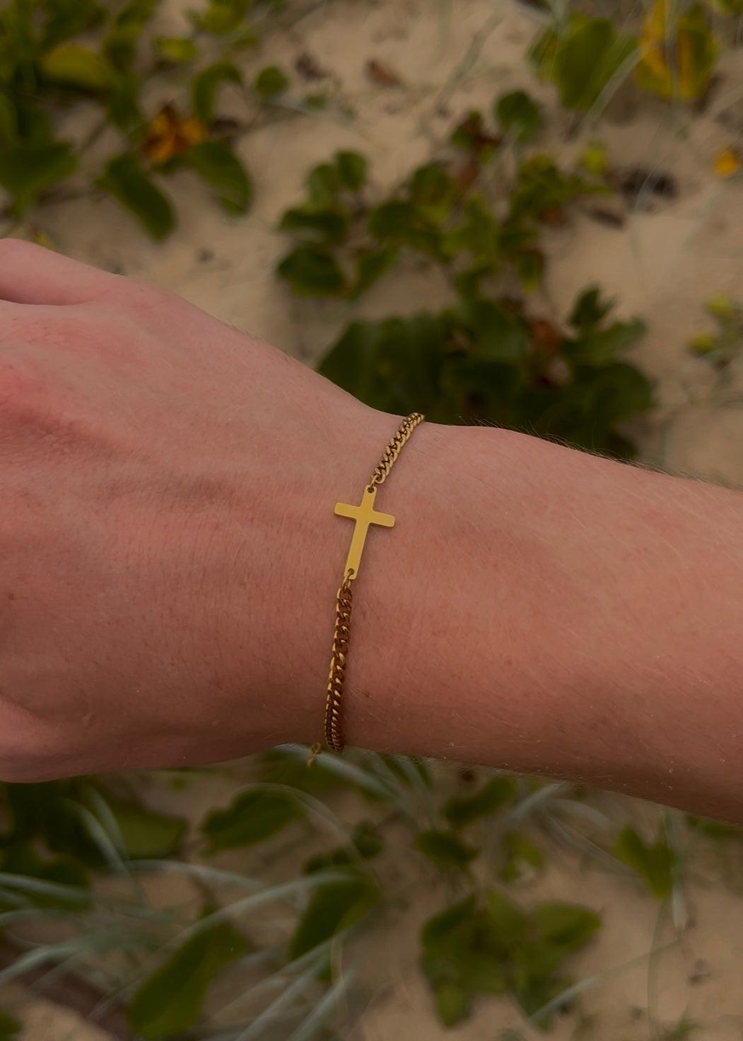 Cuban cross bracelet, Faithh.