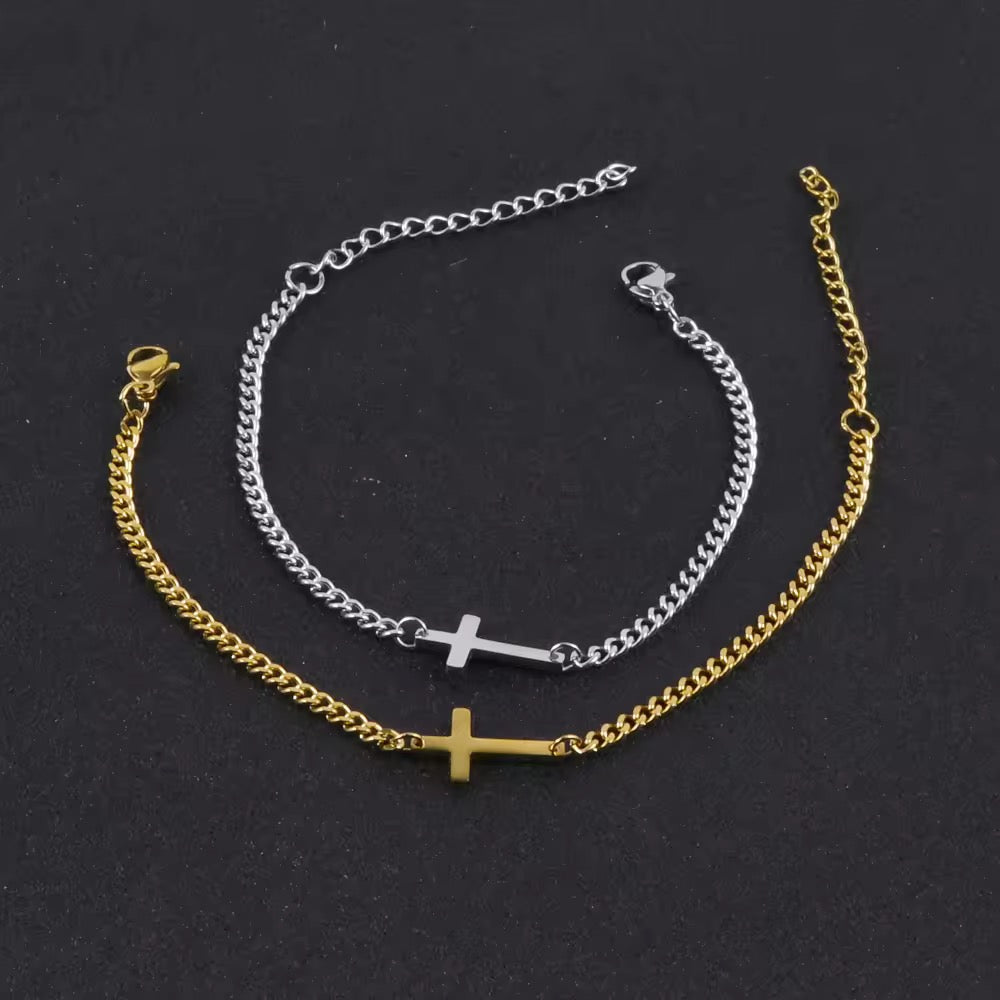 Cuban cross bracelet, Faithh.