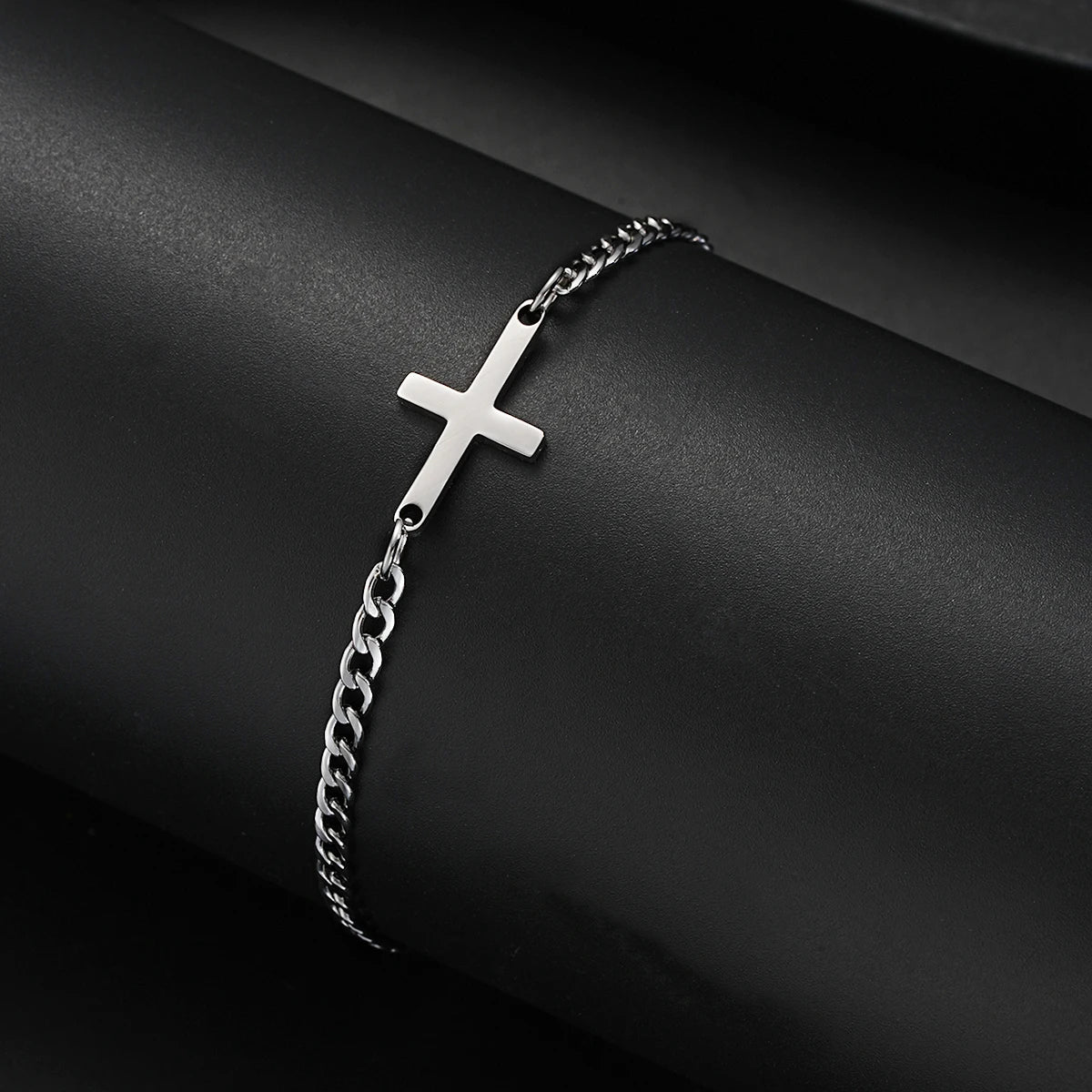Stainless Steel Cuban cross, by Faithh