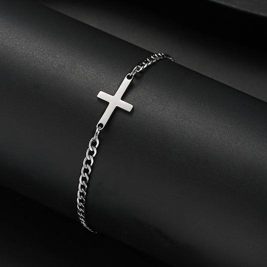 Stainless Steel Cuban cross, by Faithh