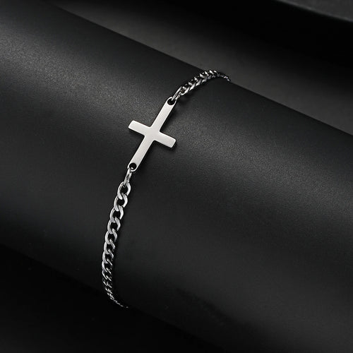 Stainless Steel Cuban cross, by Faithh