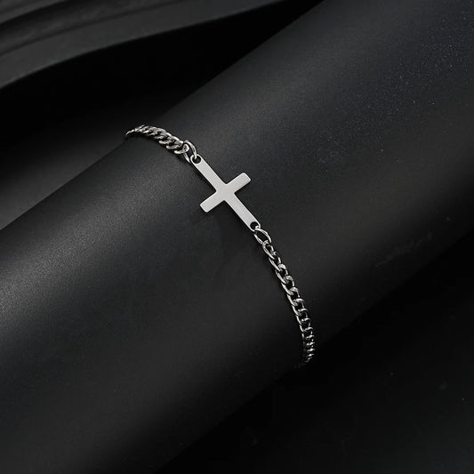 Stainless Steel Cuban cross, by Faithh