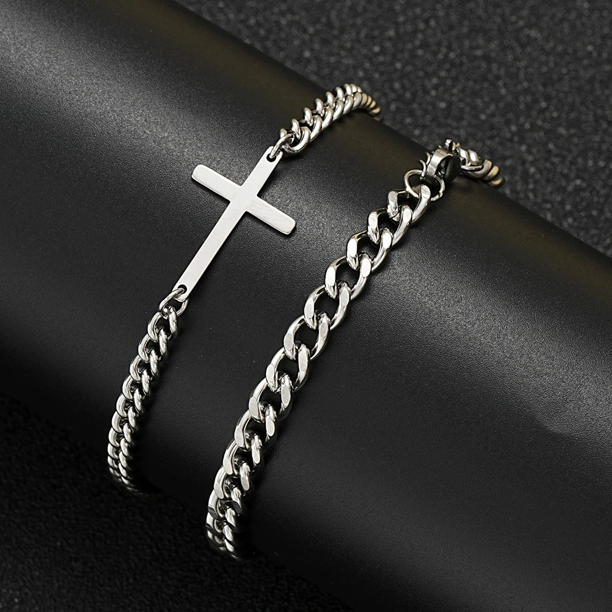 Stainless Steel Cuban Cross Set, by faithh