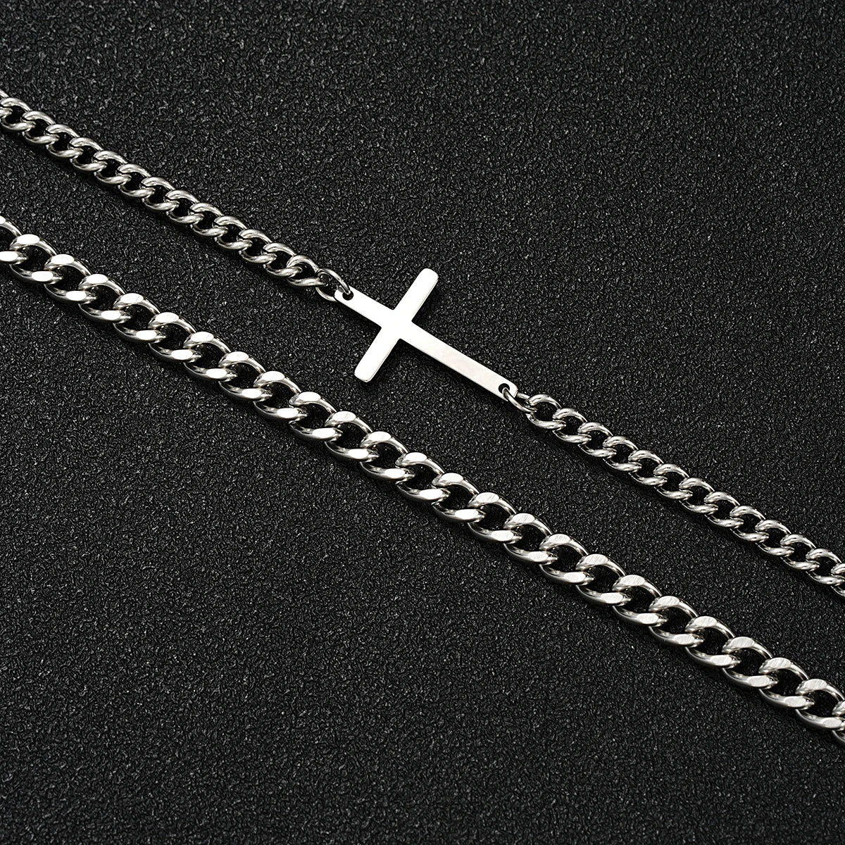 Stainless Steel Cuban Cross Set, by faithh